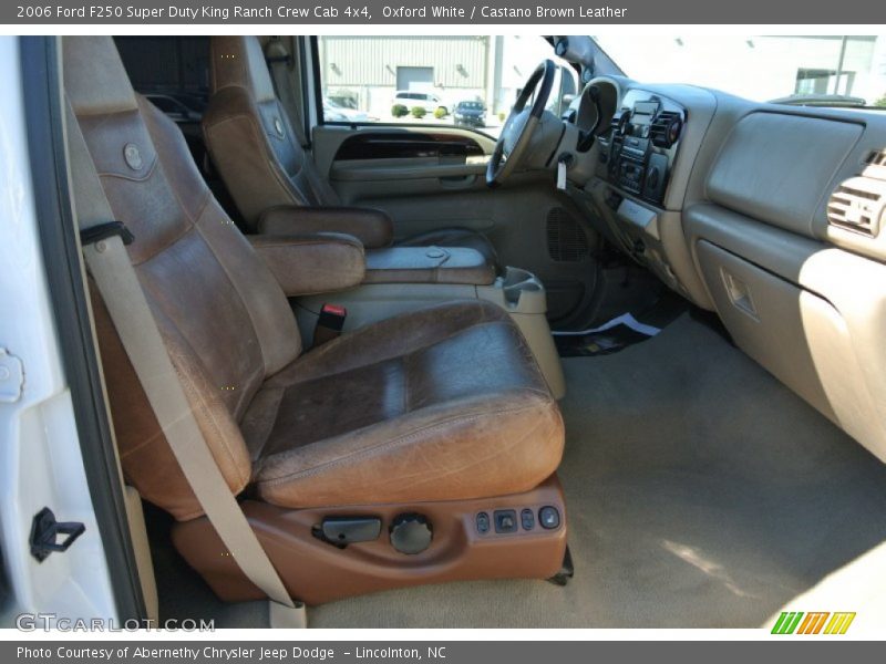 Oxford White / Castano Brown Leather 2006 Ford F250 Super Duty King Ranch Crew Cab 4x4