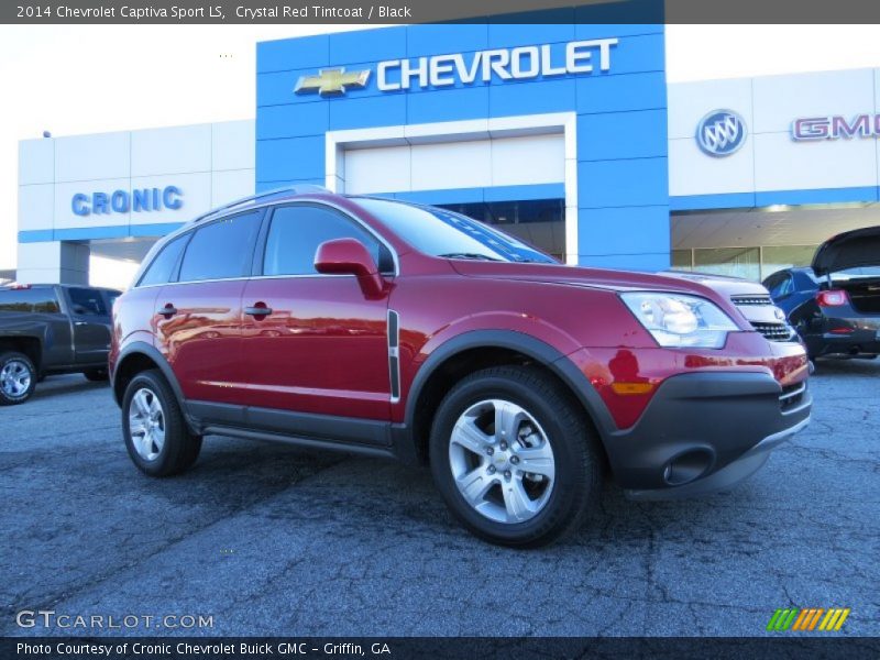 Crystal Red Tintcoat / Black 2014 Chevrolet Captiva Sport LS
