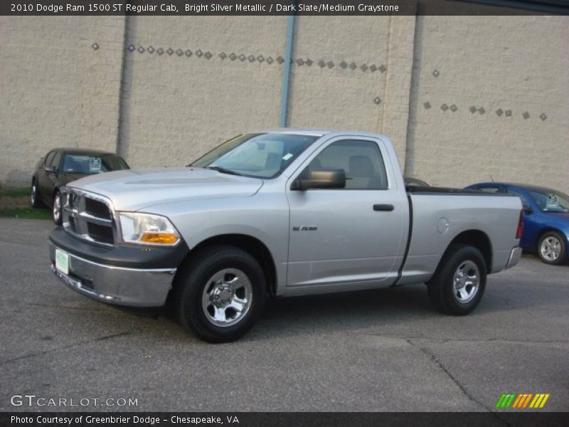 Front 3/4 View of 2010 Ram 1500 ST Regular Cab