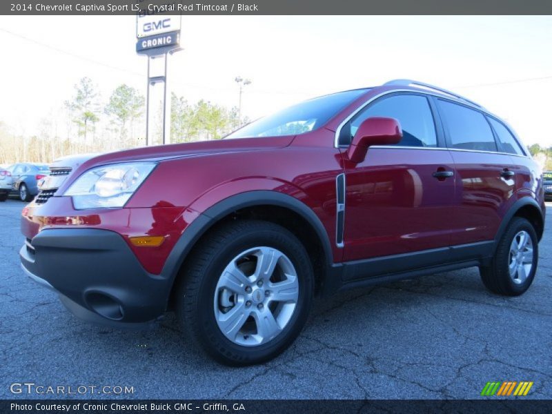 Crystal Red Tintcoat / Black 2014 Chevrolet Captiva Sport LS