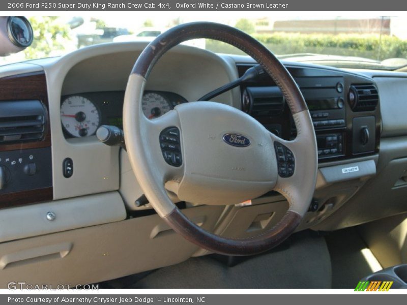 Oxford White / Castano Brown Leather 2006 Ford F250 Super Duty King Ranch Crew Cab 4x4