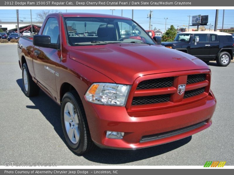 Deep Cherry Red Crystal Pearl / Dark Slate Gray/Medium Graystone 2012 Dodge Ram 1500 ST Regular Cab