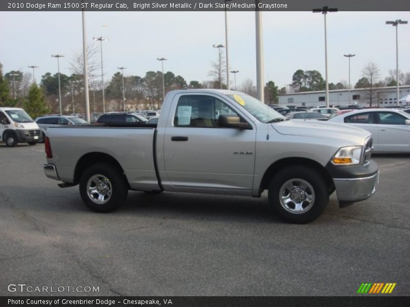 Bright Silver Metallic / Dark Slate/Medium Graystone 2010 Dodge Ram 1500 ST Regular Cab