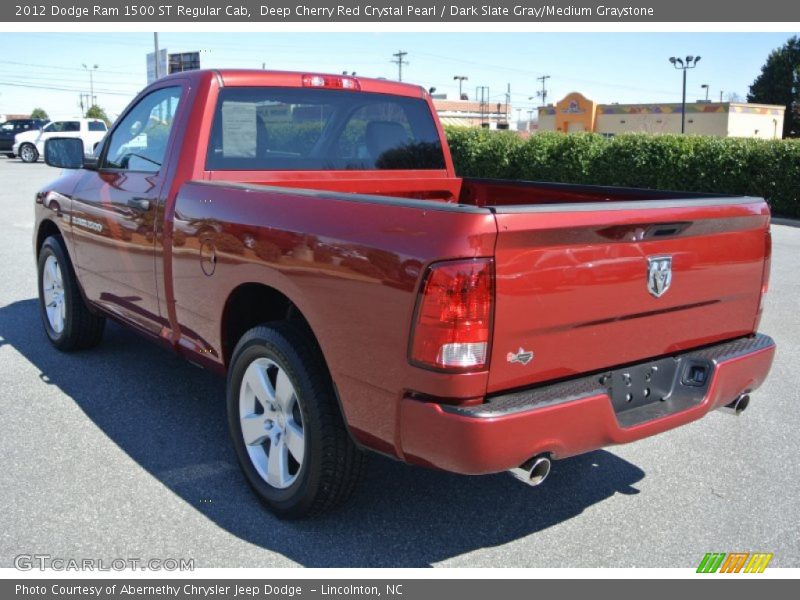 Deep Cherry Red Crystal Pearl / Dark Slate Gray/Medium Graystone 2012 Dodge Ram 1500 ST Regular Cab