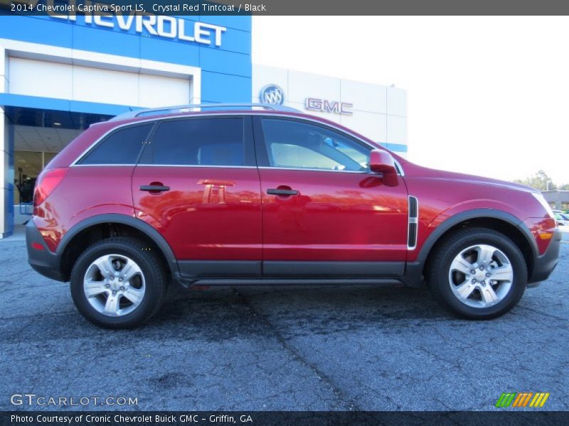 Crystal Red Tintcoat / Black 2014 Chevrolet Captiva Sport LS