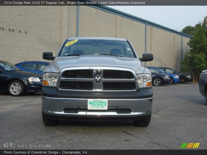 Bright Silver Metallic / Dark Slate/Medium Graystone 2010 Dodge Ram 1500 ST Regular Cab
