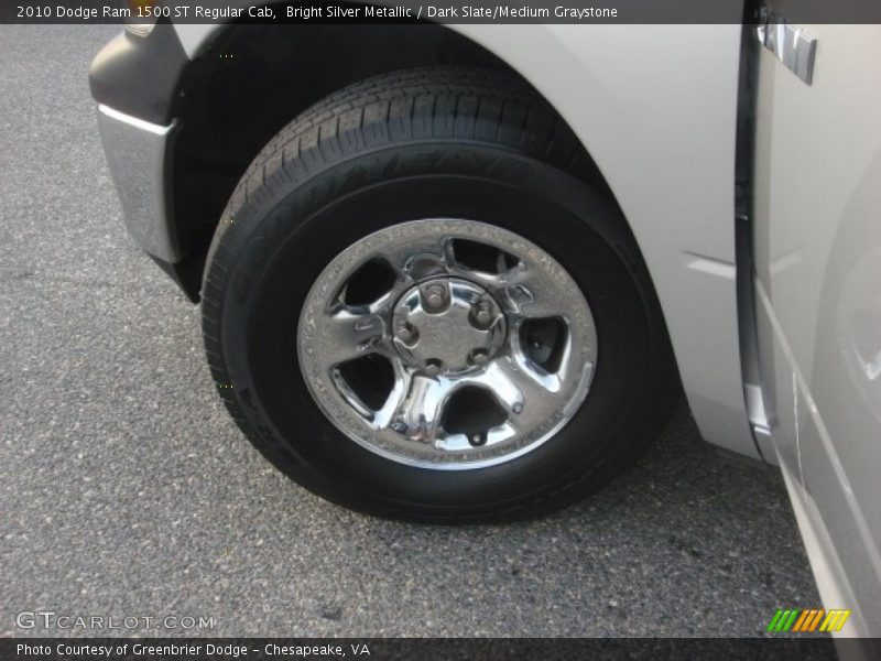 Bright Silver Metallic / Dark Slate/Medium Graystone 2010 Dodge Ram 1500 ST Regular Cab