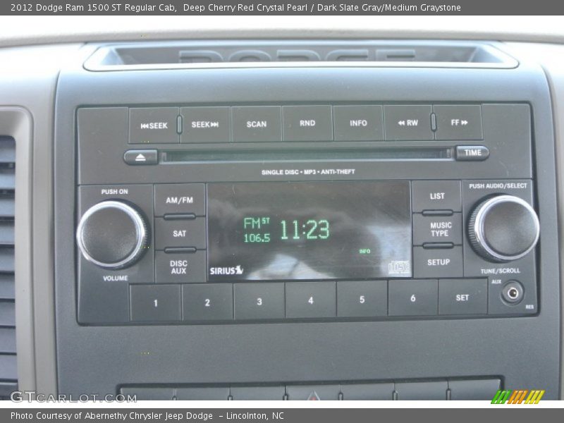 Deep Cherry Red Crystal Pearl / Dark Slate Gray/Medium Graystone 2012 Dodge Ram 1500 ST Regular Cab