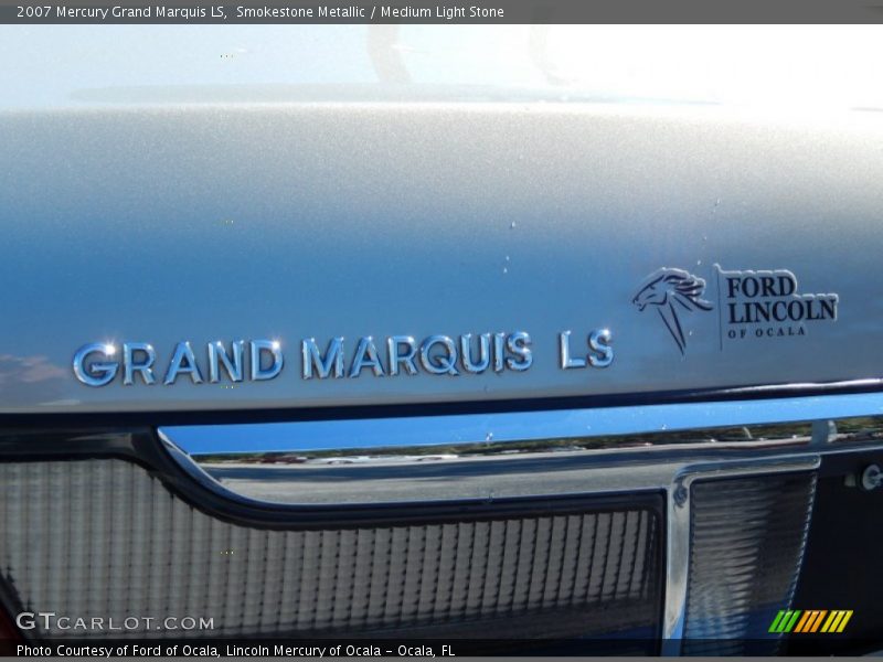 Smokestone Metallic / Medium Light Stone 2007 Mercury Grand Marquis LS