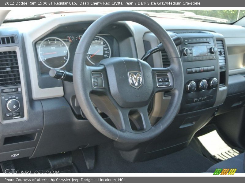 Deep Cherry Red Crystal Pearl / Dark Slate Gray/Medium Graystone 2012 Dodge Ram 1500 ST Regular Cab