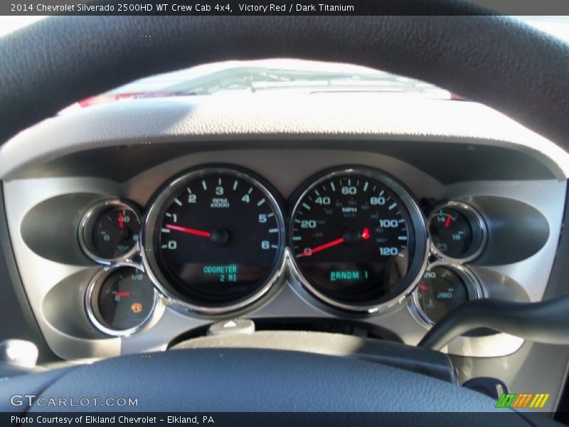 Victory Red / Dark Titanium 2014 Chevrolet Silverado 2500HD WT Crew Cab 4x4