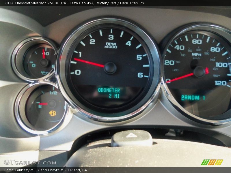 Victory Red / Dark Titanium 2014 Chevrolet Silverado 2500HD WT Crew Cab 4x4