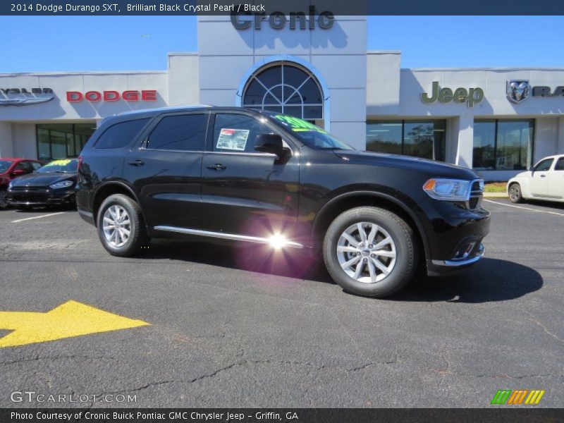 Brilliant Black Crystal Pearl / Black 2014 Dodge Durango SXT