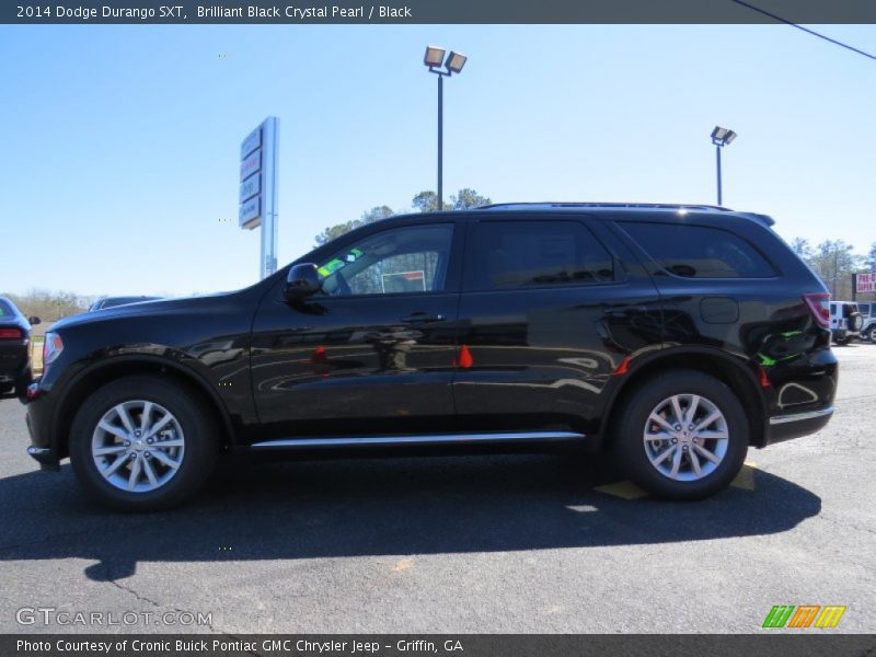 Brilliant Black Crystal Pearl / Black 2014 Dodge Durango SXT