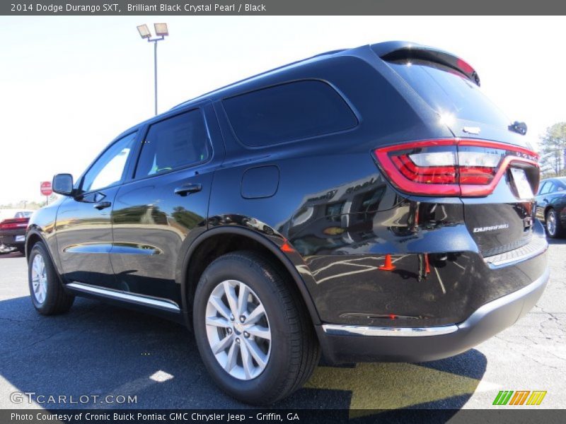 Brilliant Black Crystal Pearl / Black 2014 Dodge Durango SXT