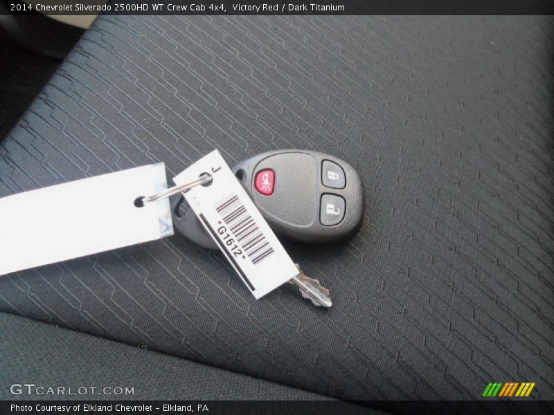Victory Red / Dark Titanium 2014 Chevrolet Silverado 2500HD WT Crew Cab 4x4