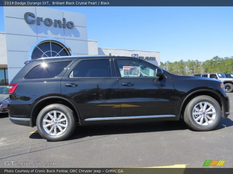 Brilliant Black Crystal Pearl / Black 2014 Dodge Durango SXT
