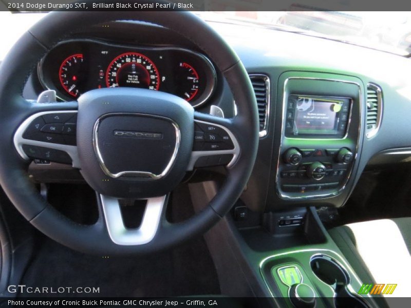 Brilliant Black Crystal Pearl / Black 2014 Dodge Durango SXT