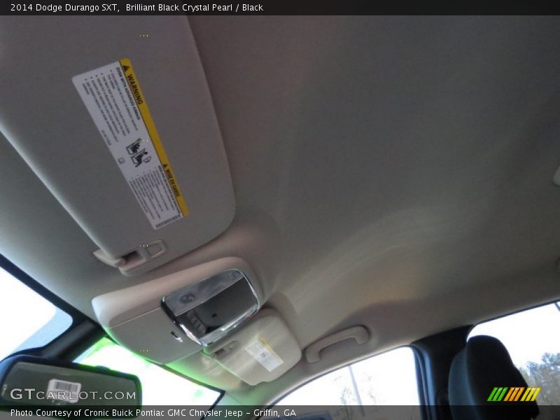 Brilliant Black Crystal Pearl / Black 2014 Dodge Durango SXT