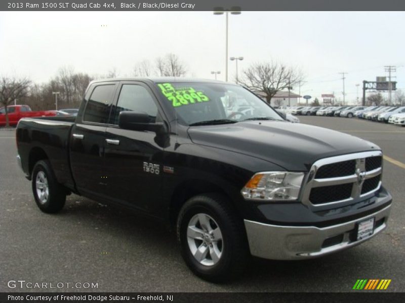Black / Black/Diesel Gray 2013 Ram 1500 SLT Quad Cab 4x4