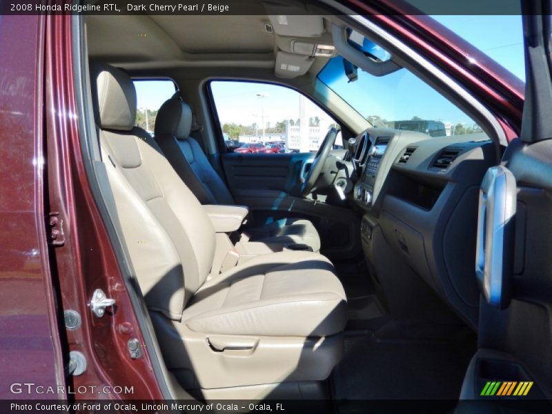 Dark Cherry Pearl / Beige 2008 Honda Ridgeline RTL