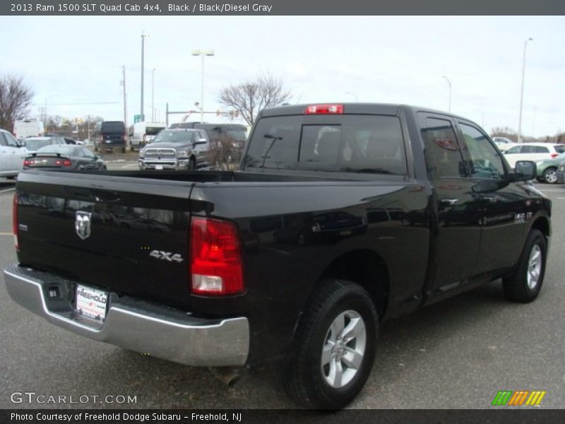 Black / Black/Diesel Gray 2013 Ram 1500 SLT Quad Cab 4x4