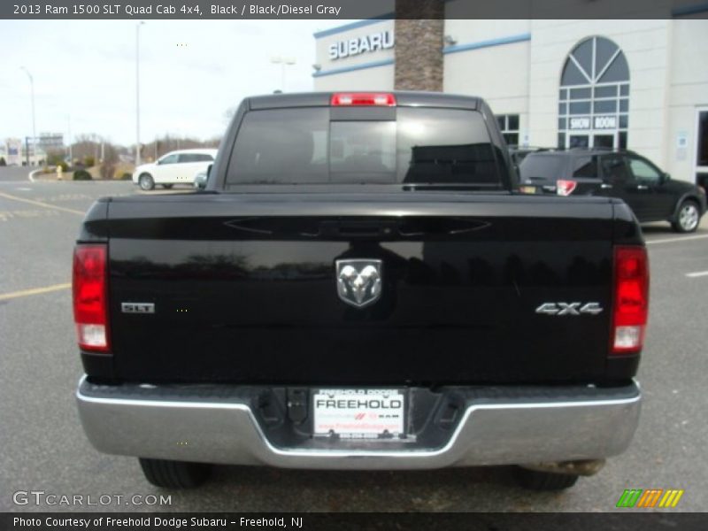 Black / Black/Diesel Gray 2013 Ram 1500 SLT Quad Cab 4x4