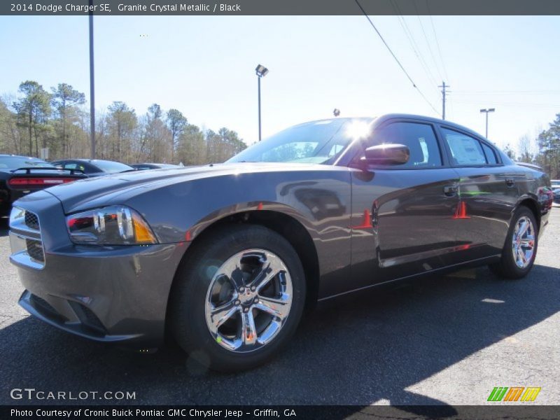 Granite Crystal Metallic / Black 2014 Dodge Charger SE