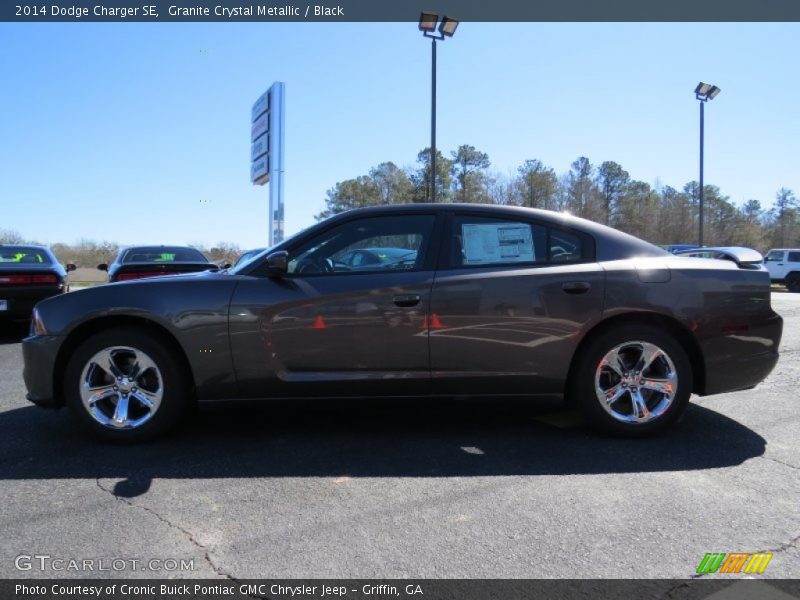 Granite Crystal Metallic / Black 2014 Dodge Charger SE