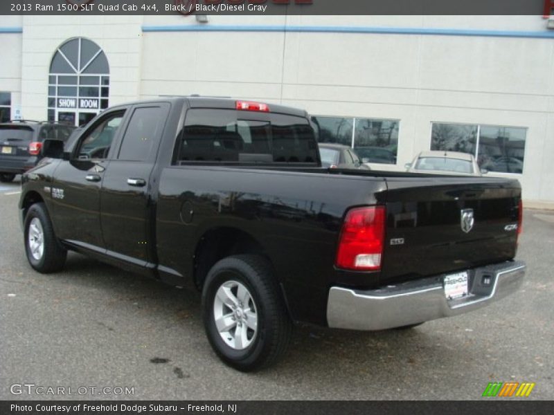 Black / Black/Diesel Gray 2013 Ram 1500 SLT Quad Cab 4x4