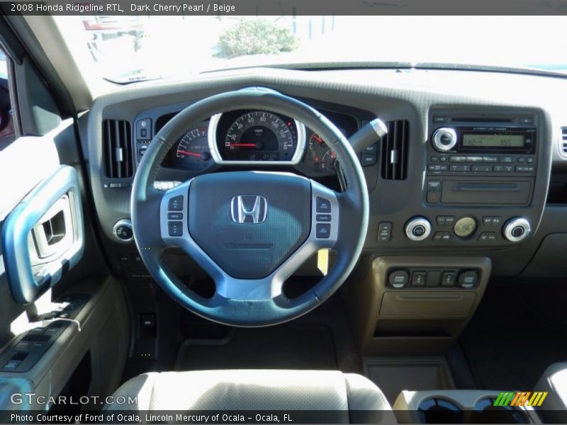 Dashboard of 2008 Ridgeline RTL