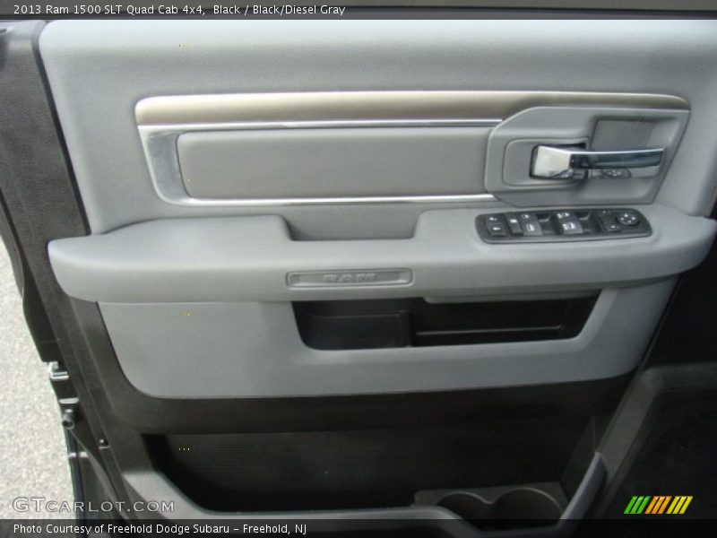 Black / Black/Diesel Gray 2013 Ram 1500 SLT Quad Cab 4x4