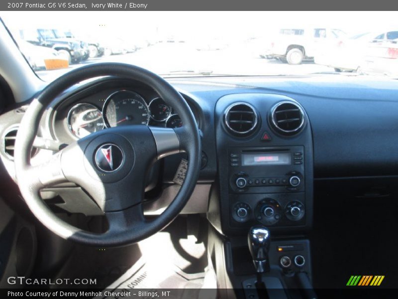 Ivory White / Ebony 2007 Pontiac G6 V6 Sedan