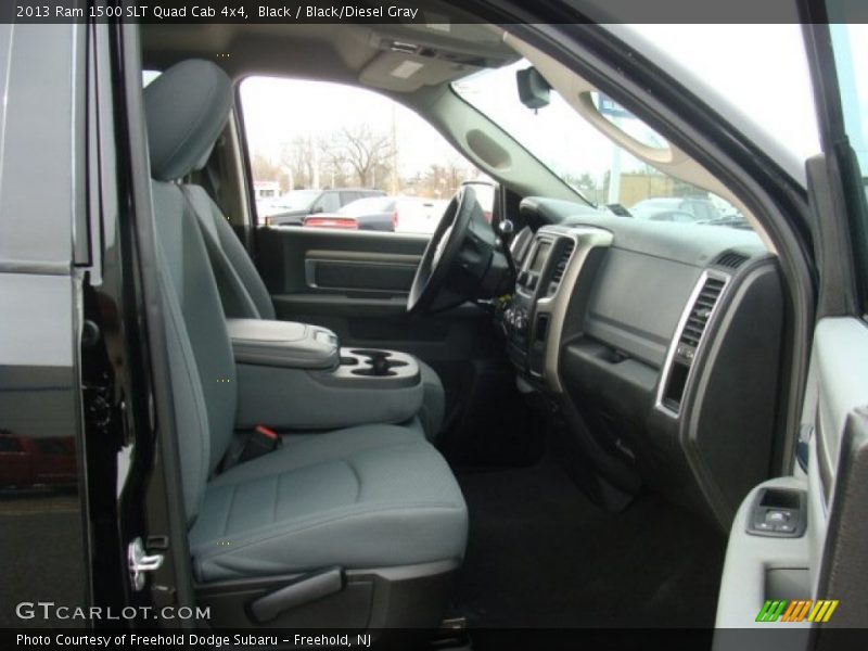 Black / Black/Diesel Gray 2013 Ram 1500 SLT Quad Cab 4x4