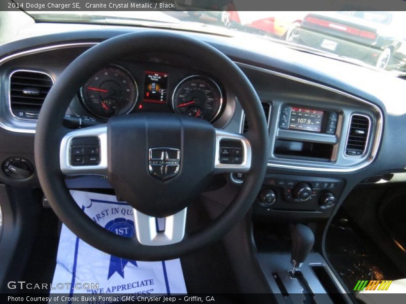 Granite Crystal Metallic / Black 2014 Dodge Charger SE