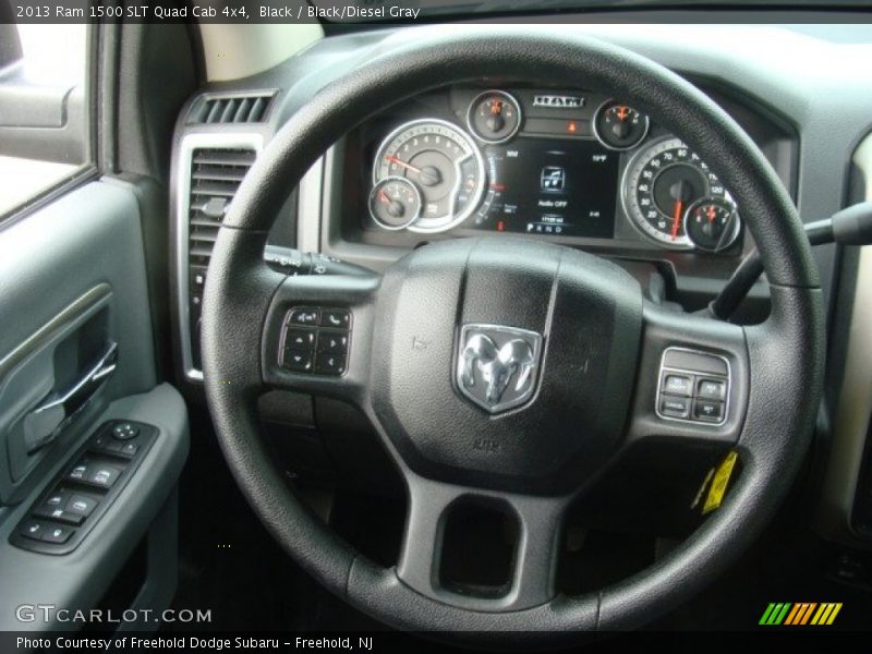 Black / Black/Diesel Gray 2013 Ram 1500 SLT Quad Cab 4x4