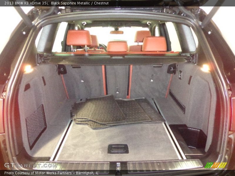 Black Sapphire Metallic / Chestnut 2013 BMW X3 xDrive 35i
