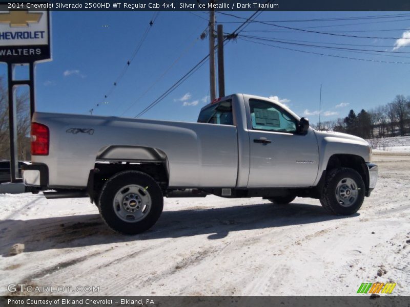 Silver Ice Metallic / Dark Titanium 2014 Chevrolet Silverado 2500HD WT Regular Cab 4x4