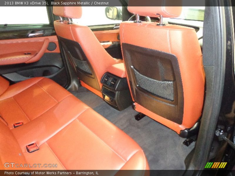 Black Sapphire Metallic / Chestnut 2013 BMW X3 xDrive 35i