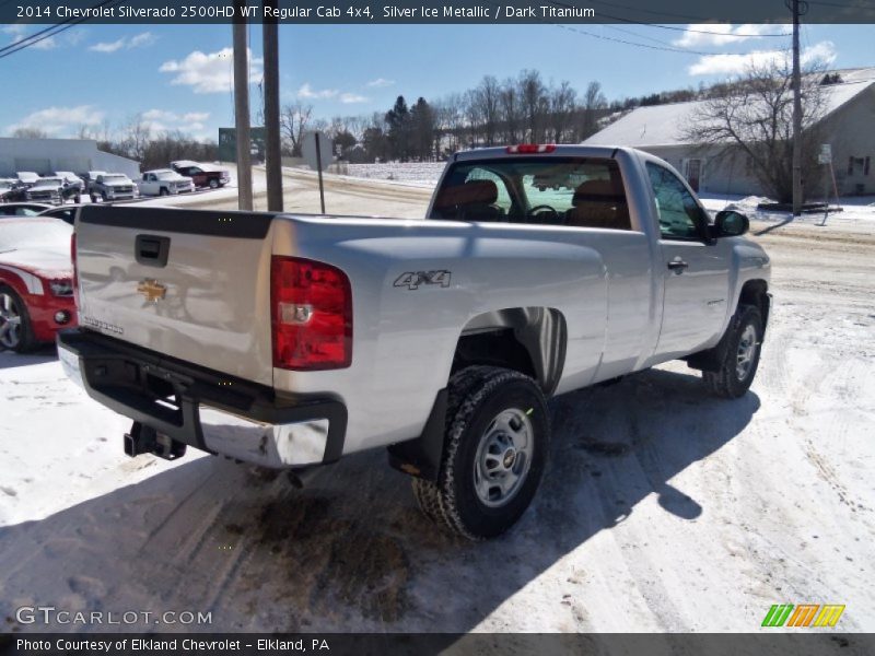 Silver Ice Metallic / Dark Titanium 2014 Chevrolet Silverado 2500HD WT Regular Cab 4x4
