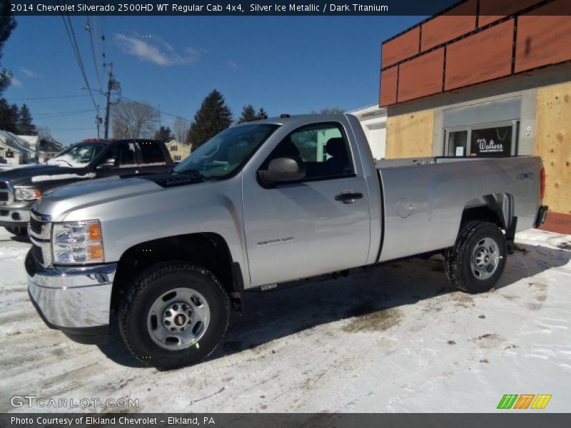 Silver Ice Metallic / Dark Titanium 2014 Chevrolet Silverado 2500HD WT Regular Cab 4x4