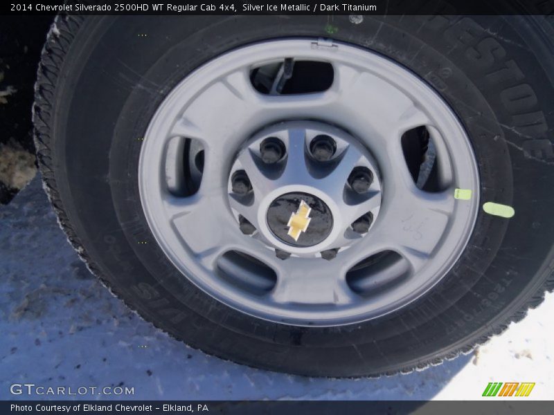 Silver Ice Metallic / Dark Titanium 2014 Chevrolet Silverado 2500HD WT Regular Cab 4x4