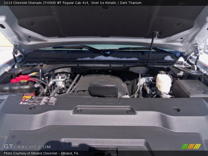 Silver Ice Metallic / Dark Titanium 2014 Chevrolet Silverado 2500HD WT Regular Cab 4x4