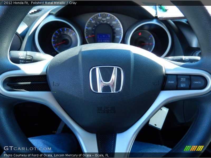 Polished Metal Metallic / Gray 2012 Honda Fit