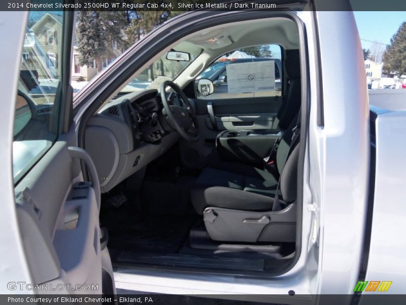 Silver Ice Metallic / Dark Titanium 2014 Chevrolet Silverado 2500HD WT Regular Cab 4x4