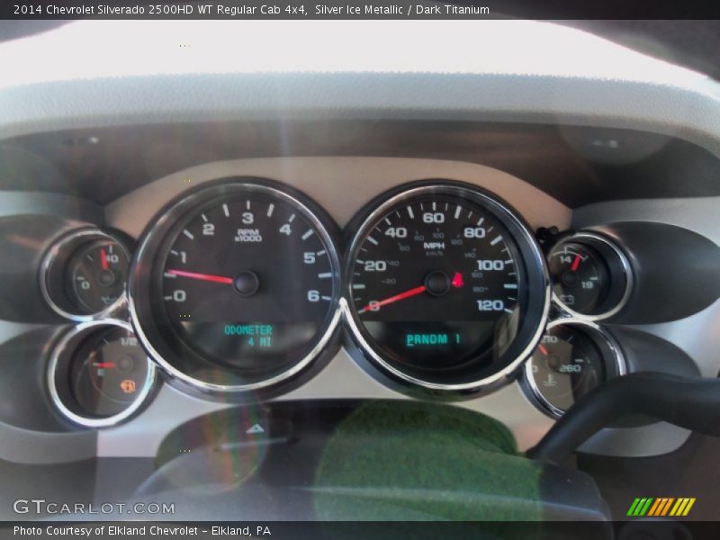 Silver Ice Metallic / Dark Titanium 2014 Chevrolet Silverado 2500HD WT Regular Cab 4x4