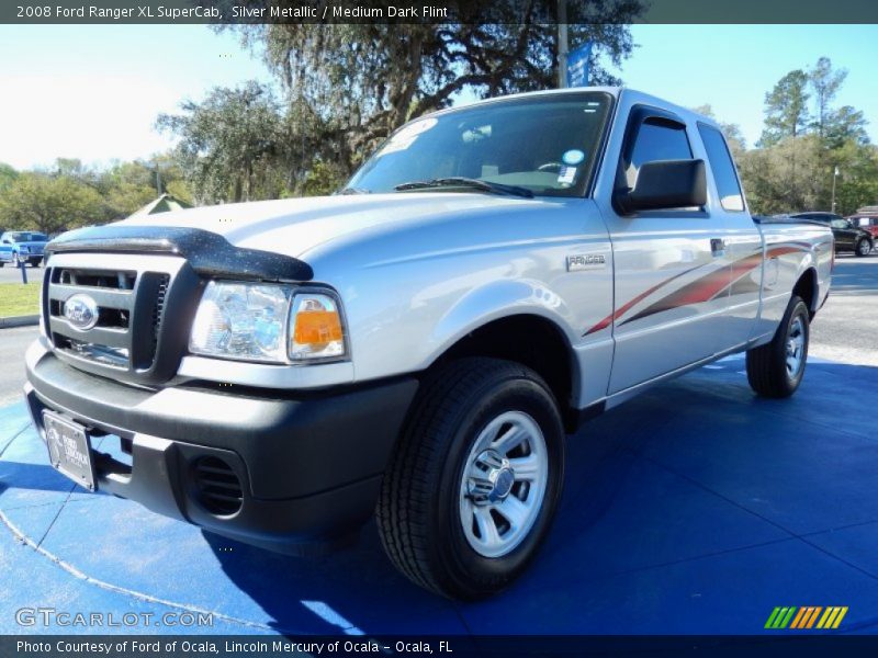 Silver Metallic / Medium Dark Flint 2008 Ford Ranger XL SuperCab