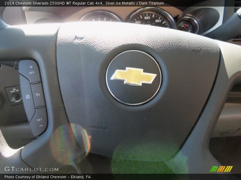 Silver Ice Metallic / Dark Titanium 2014 Chevrolet Silverado 2500HD WT Regular Cab 4x4