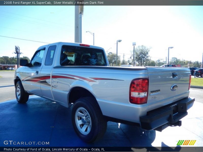 Silver Metallic / Medium Dark Flint 2008 Ford Ranger XL SuperCab