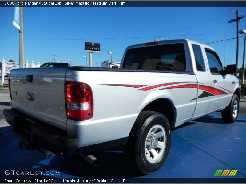 Silver Metallic / Medium Dark Flint 2008 Ford Ranger XL SuperCab